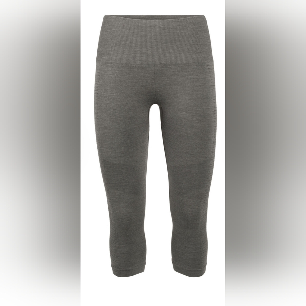 Icebreaker Cool Lite Leggings, Size Large, grey, 3/4 capri length